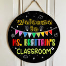 Personalized Name Teacher Door Hanger Classroom Signs - Best Teacher Gifts Ideas