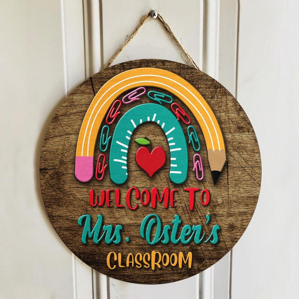 Personalized Name Welcome Classroom Classroom Signs For Teachers - Best Gifts For Teachers