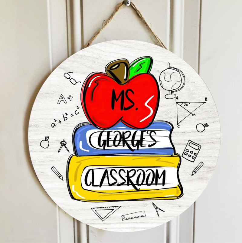 Personalized Name Welcome Classroom Signs For Teachers - Back To School Teacher Gifts