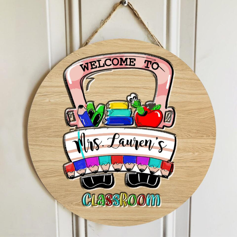 Personalized Name Welcome Teacher Sign For Classroom - Best Gifts Ideas For Teachers