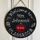 Personalized Name Welcome Teacher Signs For Classroom - Christmas Gifts For Teachers