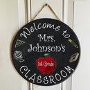 Personalized Name Welcome Teacher Signs For Classroom - Christmas Gifts For Teachers
