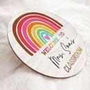 Personalized Name Teacher Door Hanger Classroom Signs - Unique Teacher Christmas Gift Ideas