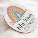 Personalized Name Welcome Classroom Teacher Door Signs - Best Appreciation Gift For Teacher