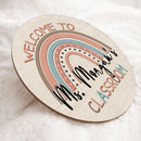 Personalized Name Welcome Classroom Signs For Teachers - Best Teacher Gifts Ideas