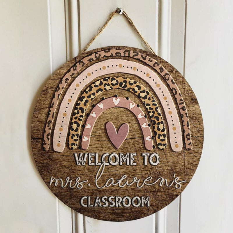 Personalized Name Teacher Name Signs For Classroom Door Decor - Teacher Appreciation Gift Ideas