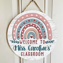 Personalized Name Welcome Classroom Signs For Teachers - Teacher Christmas Gifts