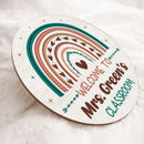 Personalized Name Welcome Teacher Sign For Classroom - Teacher Appreciation Gift Ideas