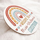 Personalized Name Teacher Signs Door Hangers For Classroom - Best Gift Ideas For Teachers