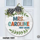 Personalized Name Teacher Door Hanger Classroom Sign- Teacher Appreciation Week Gifts