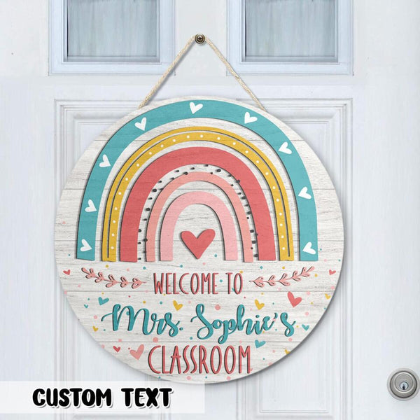 Personalized Name Teacher Name Signs For Door Decor - Best Teacher Gifts Ideas