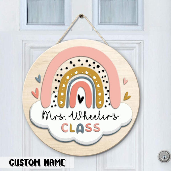 Personalized Name Teacher Classroom Signs Door Decor - Best Teacher Appreciation Ideas