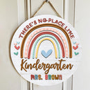 Personalized Name Classroom Welcome Sign Teacher Door Hanger - Teacher Appreciation Week Gifts