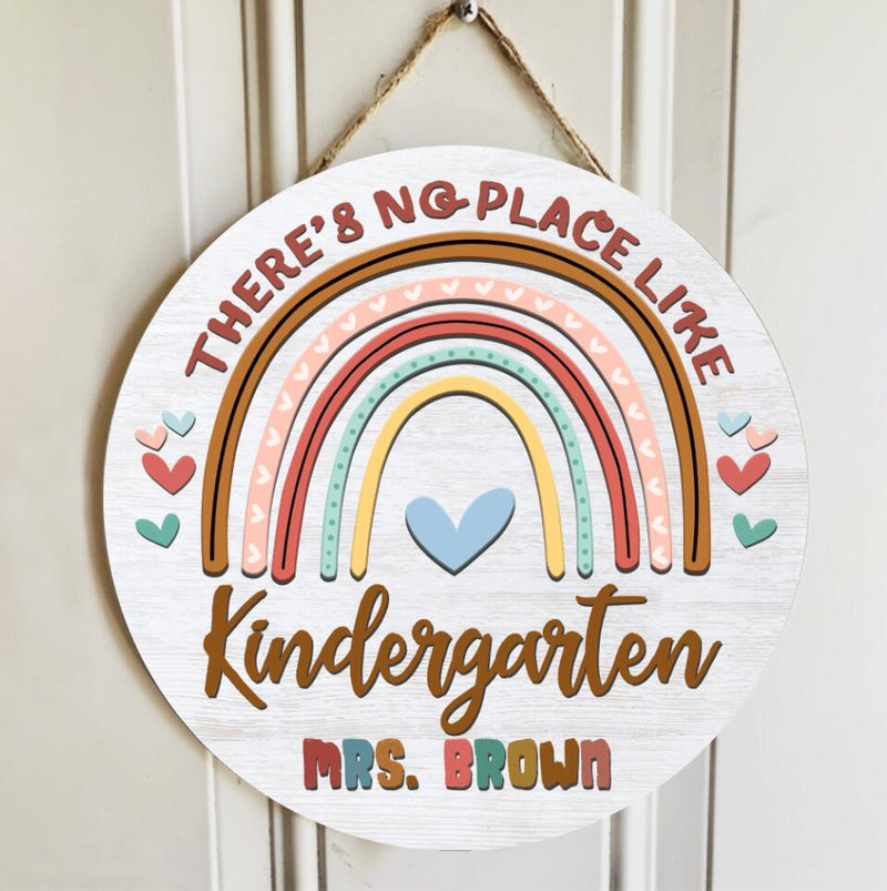 Personalized Name Classroom Welcome Sign Teacher Door Hanger - Teacher Appreciation Week Gifts