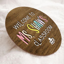 Personalized Name Teachers Door Signs Classroom Door Decor - Teachers Appreciation Gifts Ideas