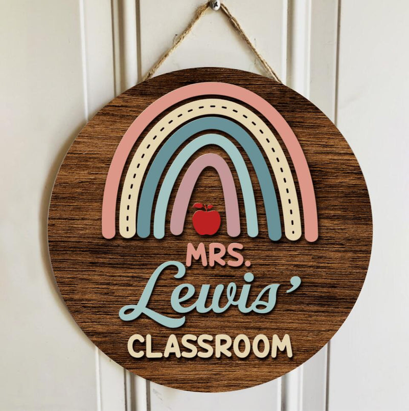 Personalized Teacher Name Signs For Door Decor - Best End Of Year Teacher Gifts Ideas