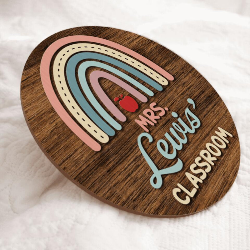 Personalized Teacher Name Signs For Door Decor - Best End Of Year Teacher Gifts Ideas