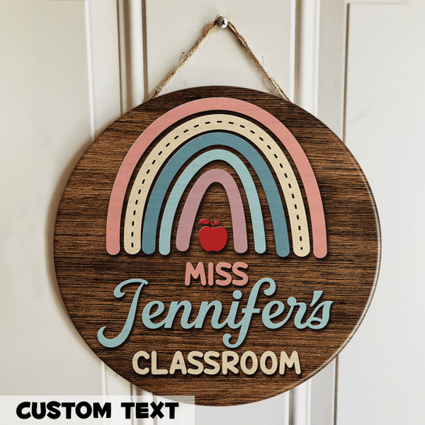 Personalized Teacher Name Signs For Door Decor - Best End Of Year Teacher Gifts Ideas