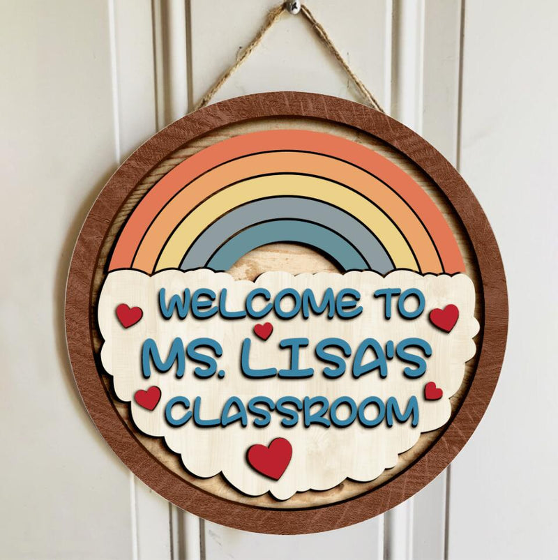 Personalized Name Classroom Decor Teacher Welcome Signs - Teacher Gifts For Christmas