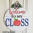 Personalized Name Teacher Door Hangers Welcome Sign - Best Teacher Appreciation Gift Ideas