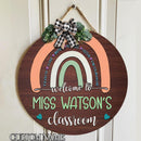 Personalized Name Teacher Classroom Signs For Door Decor - Teacher Appreciation Gifts Ideas