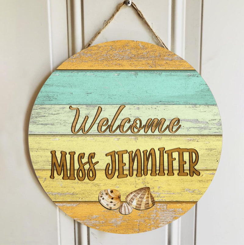 Personalized Teacher Name Signs Door Hanger Decor - End Of Year Christmas Teacher Gifts