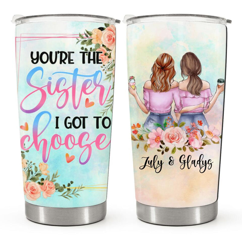 Sister Gifts - Personalized Custom Tumbler - Christmas Happy Birthday Gift For Sister, Soul Sister, Bestie