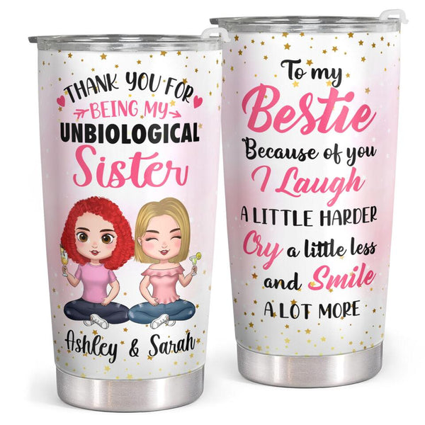 Custom Meaningful Friendship Gifts - Christmas Best Friend Gifts, Happy Birthday To My Bestie - Personalized Tumbler