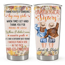 Custom Friendship Gifts - Best Friend Gifts, Happy Birthday To My Bestie, BFF - Personalized Fall Tumbler