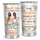 Custom Friendship Gifts - Bestie, BFF, Best Friend Birthday Gifts, Christmas Gifts - Personalized Tumbler