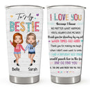 Custom Meaningful Friendship Gifts - Best Friend Gifts, Happy Birthday To My Bestie - Personalized Tumbler