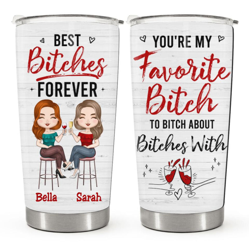 Custom Friendship Gifts - Christmas Best Friend Gifts, Happy Birthday To My Bestie - Personalized Tumbler