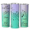 Best Friend Gifts - Christmas Gifts, Birthday Gifts for Best Friend, Bestie, BFF - Personalized Skinny Tumbler