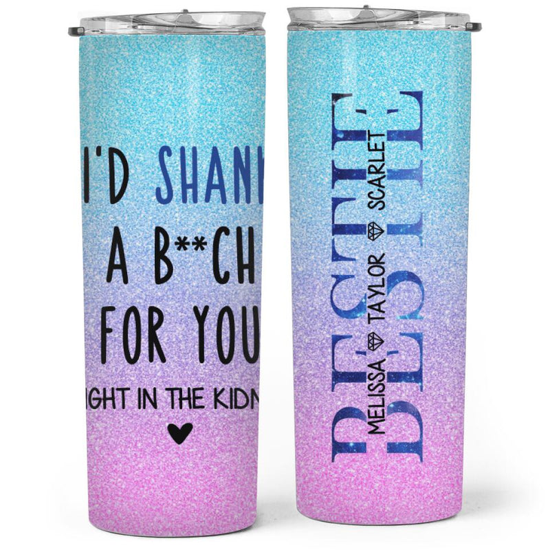 To My Best Friend Gifts - Birthday Gifts for Best Friend, Bestie, BFF - Personalized Skinny Tumbler