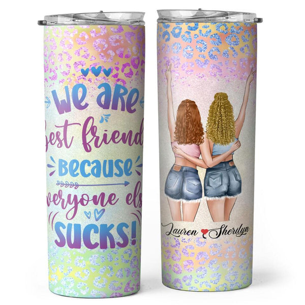 Best Friends Forever - Engraved Stainless Steel Tumbler, Best Friend Gift,  Bestie Mug