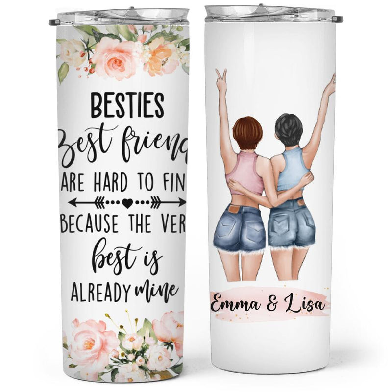 Custom Meaningful Friendship Gifts - Birthday Gifts For Best Friend, Bestie, BFF - Personalized Tumbler