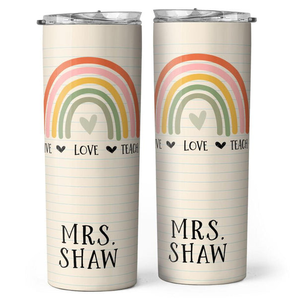 Teacher Appreciation Gifts Ideas, Back To School Teacher Gifts - Personalized Custom Tumbler