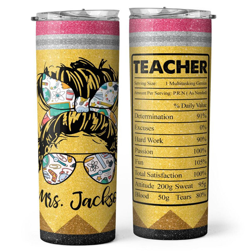Best Gift For Teacher From Student - Personalized End Of Year Teacher Gifts - Custom Tumbler