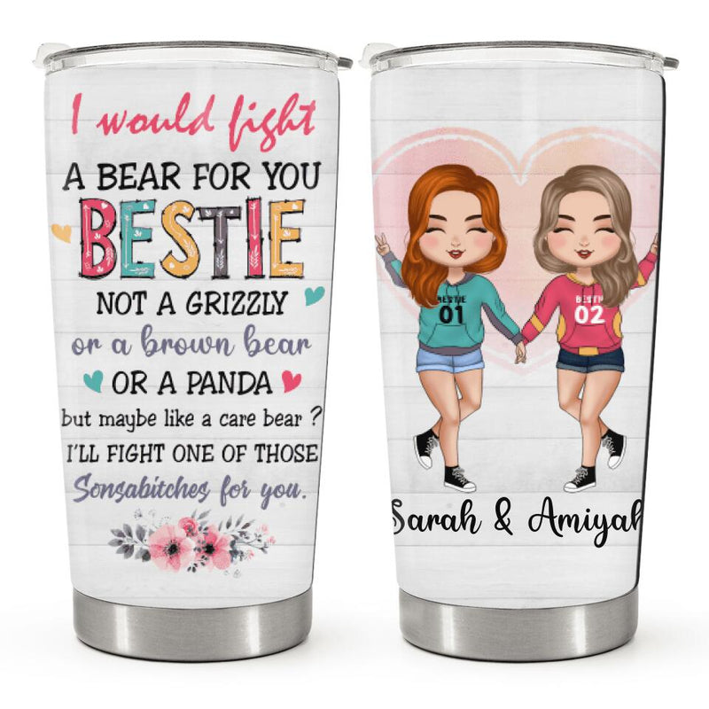 Meaningful Friendship Gifts for Women, Bestie - Best Friend Birthday Gifts - Personalized Tumbler