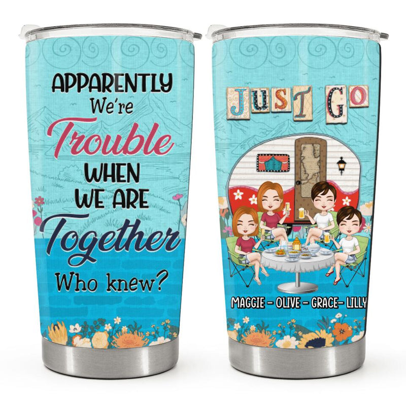 Camping Friendship Gifts For Women - Bestie, Best Friend Gifts Ideas - Personalized Tumbler