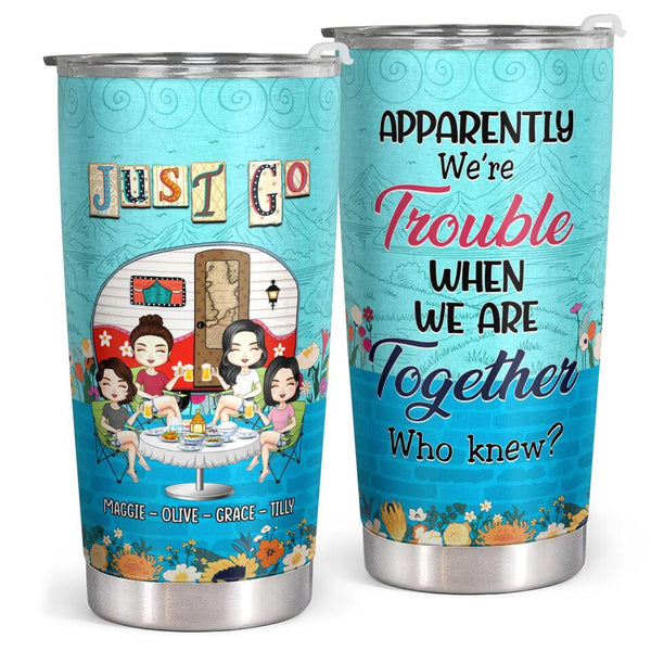 Camping Friendship Gifts For Women - Bestie, Best Friend Gifts Ideas - Personalized Tumbler