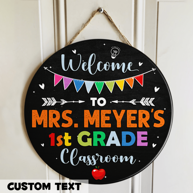 Personalized Name Classroom Teacher Door Signs - Best Teacher Appreciation Gifts Ideas