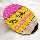 Personalized Name Classroom Welcome Teacher Door Hanger - Best Back To School Teacher Gifts Ideas