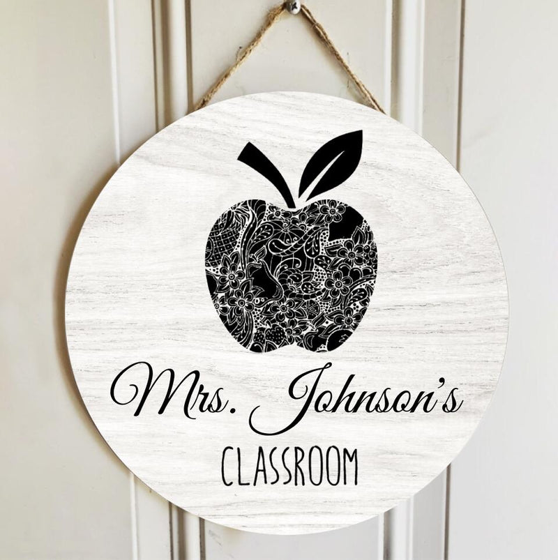 Personalized Teacher Name Signs For Door Decor - Best Teacher Christmas Gifts Ideas