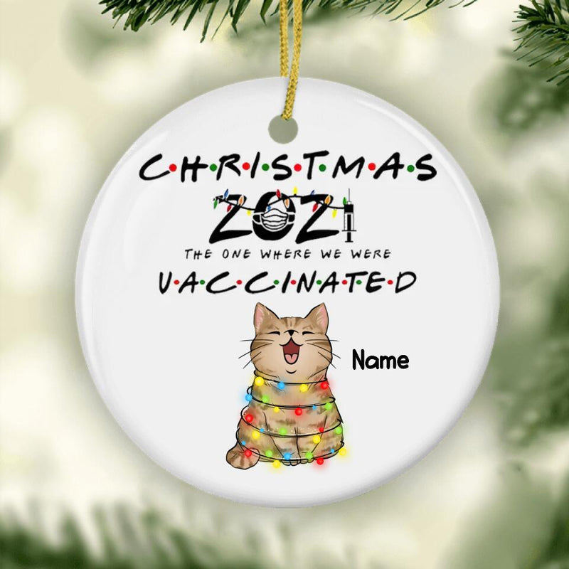 Friends Christmas Ornament, Personalized Cat Ornament, Pandemic Ornament, Christmas Cat Ornament, Cat Lover Gifts, Cat Christmas Gift