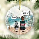 Chirstmas Dog Memorial Ornament, Personalized Dog Memorial Gift, I Still Talk About You, Custom Dog Portrait, Dog Mom Gift, Dog Lovers Gift