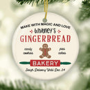 Christmas Ornaments, Gingerbread Bakery, Christmas Cookies, Bakery Ornament, Custom Family Gift, Christmas Decoration, Personalized Gift, Christmas Gift