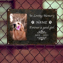 Pawzity In Loving Memory Metal Memorial Yard Sign, Pet Loss Gifts, Forever A Good Girl Pet Memorial Signs