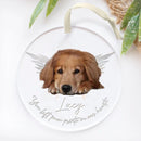 Custom Pet Memorial Ornament, Pet Photo Ornament, Dog Loss Gift, Pet Sympathy Gift, Dog Memorial Ornament, Pet Memorial Christmas Ornament