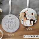 Personalized Engaged Ornament, Engaged Christmas Ornament, Engagement Ornament, Photo Ornament, Engagement Gift, Custom Engagement Keepsake